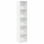 vidaXL Bibliotecă, alb, 40x30x189 cm, lemn prelucrat vidaXL Bibliotecă, alb, 40x30x189 cm, lemn prelucrat