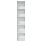 vidaXL Bibliotecă, alb, 40x30x189 cm, lemn prelucrat vidaXL Bibliotecă, alb, 40x30x189 cm, lemn prelucrat