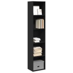 vidaXL Bibliotecă, negru, 40x30x189 cm, lemn prelucrat vidaXL Bibliotecă, negru, 40x30x189 cm, lemn prelucrat