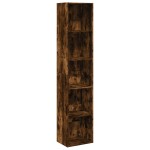 vidaXL Bibliotecă, stejar fumuriu, 40x30x189 cm, lemn prelucrat vidaXL Bibliotecă, stejar fumuriu, 40x30x189 cm, lemn prelucrat