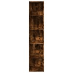 vidaXL Bibliotecă, stejar fumuriu, 40x30x189 cm, lemn prelucrat vidaXL Bibliotecă, stejar fumuriu, 40x30x189 cm, lemn prelucrat
