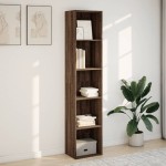 vidaXL Bibliotecă, stejar maro, 40x30x189 cm, lemn prelucrat vidaXL Bibliotecă, stejar maro, 40x30x189 cm, lemn prelucrat