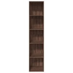 vidaXL Bibliotecă, stejar maro, 40x30x189 cm, lemn prelucrat vidaXL Bibliotecă, stejar maro, 40x30x189 cm, lemn prelucrat