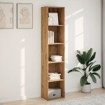 vidaXL Bibliotecă, stejar artizanal, 40x30x189 cm, lemn prelucrat vidaXL Bibliotecă, stejar artizanal, 40x30x189 cm, lemn prelucrat