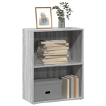 vidaXL Bibliotecă, gri sonoma, 60x30x77 cm, lemn prelucrat vidaXL Bibliotecă, gri sonoma, 60x30x77 cm, lemn prelucrat