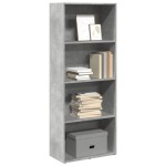vidaXL Bibliotecă, gri beton, 60x30x152 cm, lemn prelucrat vidaXL Bibliotecă, gri beton, 60x30x152 cm, lemn prelucrat