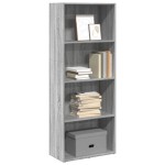 vidaXL Bibliotecă, gri sonoma, 60x30x152 cm, lemn prelucrat vidaXL Bibliotecă, gri sonoma, 60x30x152 cm, lemn prelucrat