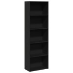 vidaXL Bibliotecă, negru, 60x30x189 cm, lemn prelucrat vidaXL Bibliotecă, negru, 60x30x189 cm, lemn prelucrat