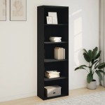vidaXL Bibliotecă, negru, 60x30x189 cm, lemn prelucrat vidaXL Bibliotecă, negru, 60x30x189 cm, lemn prelucrat