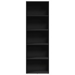 vidaXL Bibliotecă, negru, 60x30x189 cm, lemn prelucrat vidaXL Bibliotecă, negru, 60x30x189 cm, lemn prelucrat