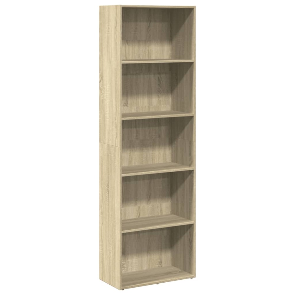 vidaXL Bibliotecă, stejar sonoma, 60x30x189 cm, lemn prelucrat
