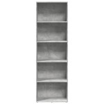 vidaXL Bibliotecă, gri beton, 60x30x189 cm, lemn prelucrat vidaXL Bibliotecă, gri beton, 60x30x189 cm, lemn prelucrat