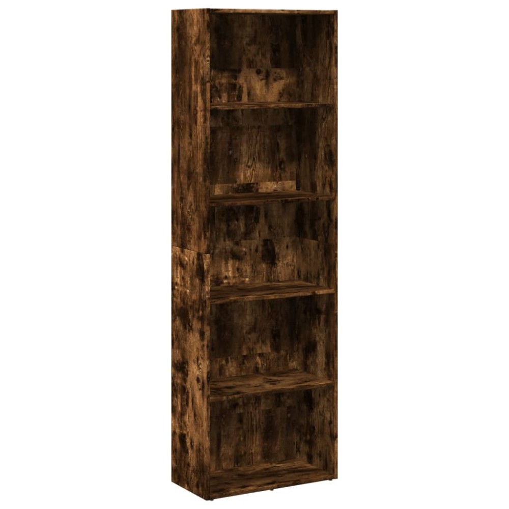 vidaXL Bibliotecă, stejar fumuriu, 60x30x189 cm, lemn prelucrat