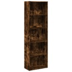 vidaXL Bibliotecă, stejar fumuriu, 60x30x189 cm, lemn prelucrat vidaXL Bibliotecă, stejar fumuriu, 60x30x189 cm, lemn prelucrat