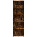 vidaXL Bibliotecă, stejar fumuriu, 60x30x189 cm, lemn prelucrat vidaXL Bibliotecă, stejar fumuriu, 60x30x189 cm, lemn prelucrat