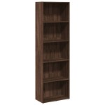 vidaXL Bibliotecă, stejar maro, 60x30x189 cm, lemn prelucrat vidaXL Bibliotecă, stejar maro, 60x30x189 cm, lemn prelucrat