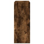 vidaXL Bibliotecă, stejar fumuriu, 80x30x77 cm, lemn prelucrat
