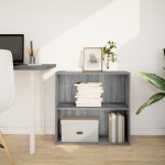 vidaXL Bibliotecă, gri sonoma, 80x30x77 cm, lemn prelucrat vidaXL Bibliotecă, gri sonoma, 80x30x77 cm, lemn prelucrat