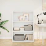 vidaXL Bibliotecă, alb, 80x30x114 cm, lemn prelucrat