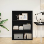 vidaXL Bibliotecă, negru, 80x30x114 cm, lemn prelucrat vidaXL Bibliotecă, negru, 80x30x114 cm, lemn prelucrat