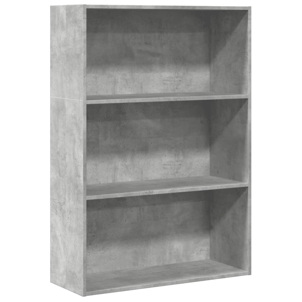 vidaXL Bibliotecă, gri beton, 80x30x114 cm, lemn prelucrat