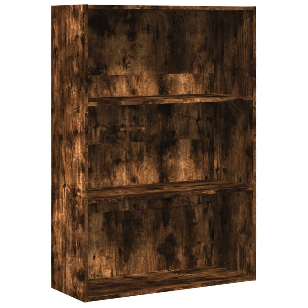 vidaXL Bibliotecă, stejar fumuriu, 80x30x114 cm, lemn prelucrat