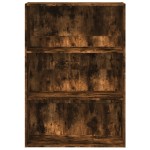 vidaXL Bibliotecă, stejar fumuriu, 80x30x114 cm, lemn prelucrat