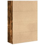 vidaXL Bibliotecă, stejar fumuriu, 80x30x114 cm, lemn prelucrat