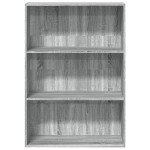 vidaXL Bibliotecă, gri sonoma, 80x30x114 cm, lemn prelucrat