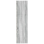 vidaXL Bibliotecă, gri sonoma, 80x30x114 cm, lemn prelucrat