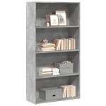 vidaXL Bibliotecă, gri beton, 80x30x152 cm, lemn prelucrat vidaXL Bibliotecă, gri beton, 80x30x152 cm, lemn prelucrat