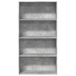 vidaXL Bibliotecă, gri beton, 80x30x152 cm, lemn prelucrat vidaXL Bibliotecă, gri beton, 80x30x152 cm, lemn prelucrat