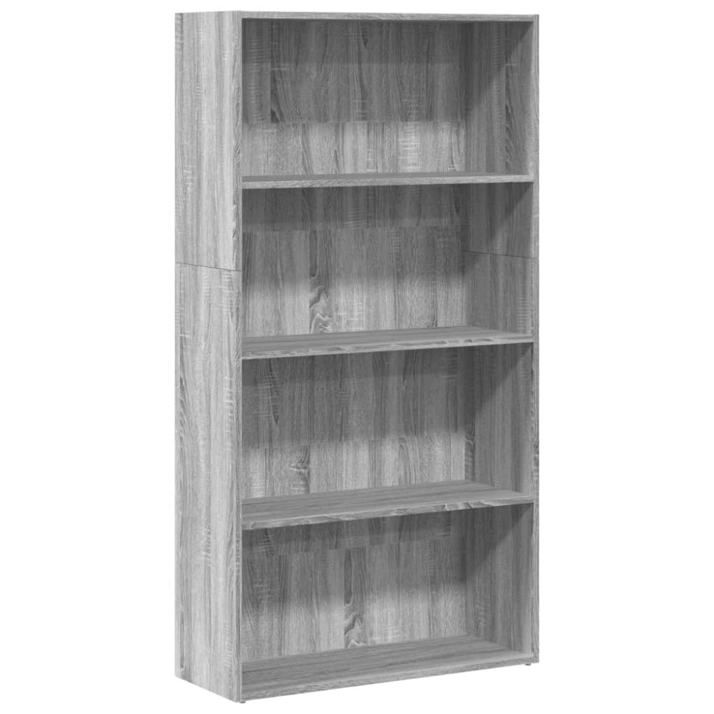 vidaXL Bibliotecă, gri sonoma, 80x30x152 cm, lemn prelucrat