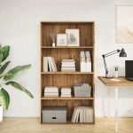 vidaXL Bibliotecă, stejar artizanal, 80x30x152 cm, lemn prelucrat