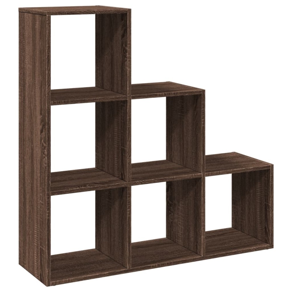 vidaXL Bibliotecă/separator 3 niveluri stejar maro 99x29x99 cm lemn
