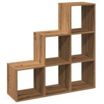 vidaXL Bibliotecă/separator 3 nivel stejar artizanal 99x29x99 cm lemn vidaXL Bibliotecă/separator 3 nivel stejar artizanal 99x29x99 cm lemn