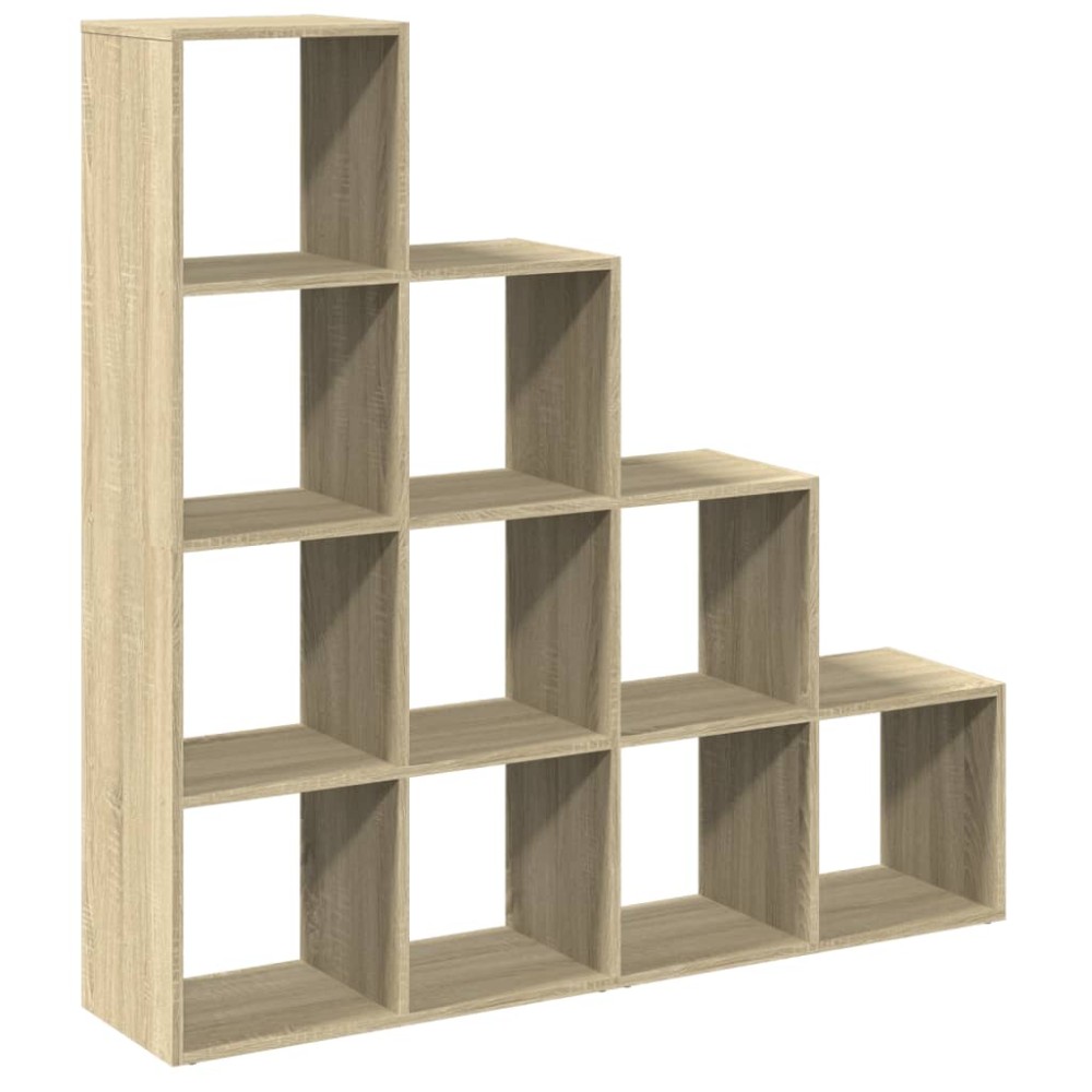 vidaXL Bibliotecă/separator cameră stejar sonoma 131,5x29x131,5cm lemn