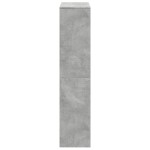 vidaXL Bibliotecă/separator cameră gri beton 131,5x29x131,5 cm lemn