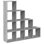 vidaXL Bibliotecă/separator cameră sonoma gri 131,5x29x131,5 cm lemn vidaXL Bibliotecă/separator cameră sonoma gri 131,5x29x131,5 cm lemn