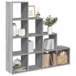 vidaXL Bibliotecă/separator cameră sonoma gri 131,5x29x131,5 cm lemn vidaXL Bibliotecă/separator cameră sonoma gri 131,5x29x131,5 cm lemn