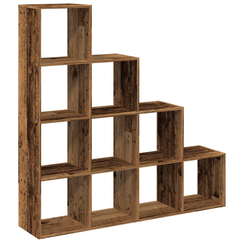 vidaXL Bibliotecă/separator cameră lemn vechi 131,5x29x131,5 cm lemn
