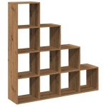 vidaXL Bibliotecă/separator 4 niveluri stejar 131,5x29x131,5 cm lemn vidaXL Bibliotecă/separator 4 niveluri stejar 131,5x29x131,5 cm lemn