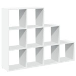 vidaXL Bibliotecă/separator 3 niveluri, alb, 137,5x29x103,5 cm lemn vidaXL Bibliotecă/separator 3 niveluri, alb, 137,5x29x103,5 cm lemn