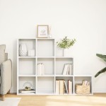 vidaXL Bibliotecă/separator 3 niveluri, alb, 137,5x29x103,5 cm lemn vidaXL Bibliotecă/separator 3 niveluri, alb, 137,5x29x103,5 cm lemn