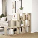 vidaXL Bibliotecă/separator cameră stejar sonoma 137,5x29x103,5cm lemn vidaXL Bibliotecă/separator cameră stejar sonoma 137,5x29x103,5cm lemn