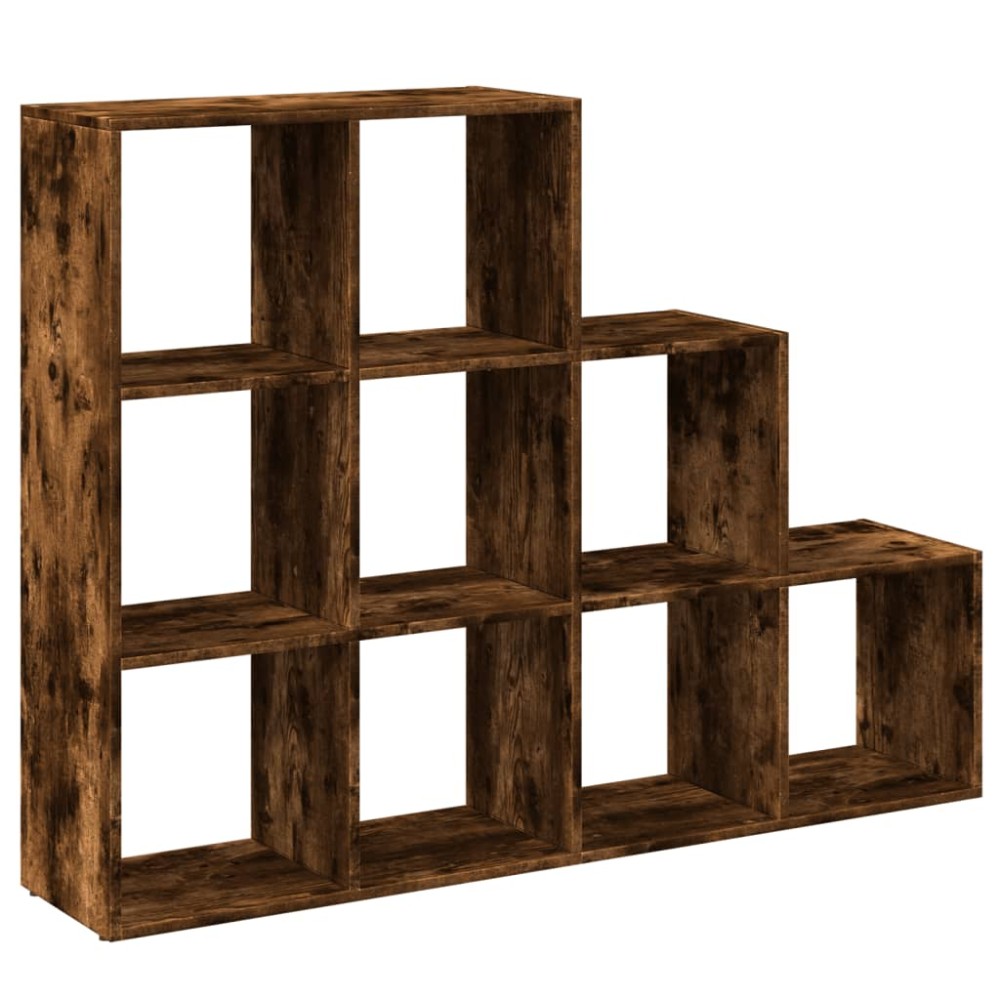 vidaXL Bibliotecă/separator stejar fumuriu 137,5x29x103,5 cm lemn