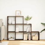 vidaXL Bibliotecă/separator stejar fumuriu 137,5x29x103,5 cm lemn vidaXL Bibliotecă/separator stejar fumuriu 137,5x29x103,5 cm lemn