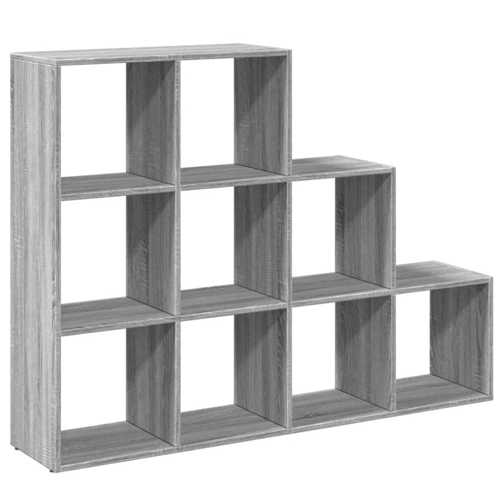 vidaXL Bibliotecă/separator cameră sonoma gri 137,5x29x103,5 cm lemn