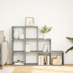 vidaXL Bibliotecă/separator cameră sonoma gri 137,5x29x103,5 cm lemn