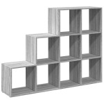 vidaXL Bibliotecă/separator cameră sonoma gri 137,5x29x103,5 cm lemn